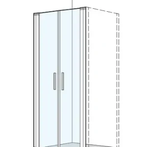 Acheter Direct Porte battante Koralle S400 Plus Noir mat Verre clair Plus
